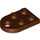 LEGO Reddish Brown Plate 2 x 3 with Rounded End and Pin Hole (3176)