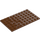 LEGO Reddish Brown Plate 6 x 10 (3033)