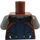 LEGO Reddish Brown Rocket Raccoon with Gray Fur and Reddish Brown Top Minifig Torso (973 / 76382)