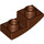 LEGO Reddish Brown Slope 1 x 2 Curved Inverted (24201)