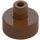 LEGO Reddish Brown Tile 1 x 1 Round with Hollow Bar (20482 / 31561)