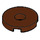 LEGO Reddish Brown Tile 2 x 2 Round with Hole in Center (15535)