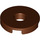 LEGO Reddish Brown Tile 2 x 2 Round with Hole in Center (15535)