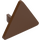 LEGO Reddish Brown Triangular Sign with Open &#039;O&#039; Clip (65676)