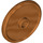 LEGO Reddish Copper Round Shield with Stud (17835 / 91884)