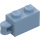 LEGO Sand Blue Brick 1 x 2 with Hinge Shaft (Flush Shaft) (34816)