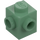 LEGO Sand Green Brick 1 x 1 with Two Studs on Adjacent Sides (26604)