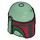 LEGO Sand Green Helmet with Sides Holes with Dark Red and Dark Green (84139 / 105747)