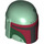 LEGO Sand Green Helmet with Sides Holes with Dark Red and Dark Green (84139 / 105747)