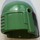 LEGO Sand Green Helmet with Sides Holes with Dark Red and Dark Green (84139 / 105747)