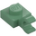 LEGO Sand Green Plate 1 x 1 with Horizontal Clip (Thick Open &#039;O&#039; Clip) (52738 / 61252)