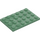 LEGO Sand Green Plate 4 x 6 (3032)