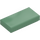 LEGO Sand Green Tile 1 x 2 with Groove (3069 / 30070)