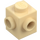 LEGO Tan Brick 1 x 1 with Two Studs on Adjacent Sides (26604)