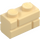 LEGO Tan Brick 1 x 2 with Embossed Bricks (98283)