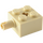 LEGO Tan Brick 2 x 2 with Pin and Axlehole (6232 / 42929)
