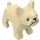 LEGO Tan Dog - French Bulldog with White Hair Patch (32892 / 79490)