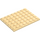 LEGO Tan Plate 6 x 8 (3036)