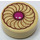 LEGO Tan Tile 1 x 1 Round with Jam Cruller (25462 / 98138)