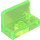 LEGO Transparent Bright Green Panel 1 x 2 x 1 with Rounded Corners (4865 / 26169)