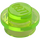 LEGO Transparent Bright Green Plate 1 x 1 Round (6141 / 30057)