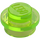 LEGO Transparent Bright Green Plate 1 x 1 Round (6141 / 30057)