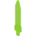 LEGO Transparent Bright Green Sword Blade with Bar (23860)