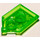 LEGO Transparent Bright Green Tile 2 x 3 Pentagonal with Venom Bite Power Shield (22385 / 24596)