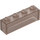 LEGO Transparent Brown Black Brick 1 x 4 without Bottom Tubes (3066 / 35256)