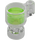 LEGO Transparent Cup with Transparent Bright Green Drink (68495)