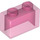 LEGO Transparent Dark Pink Brick 1 x 2 without Bottom Tube (3065 / 35743)