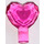 LEGO Transparent Dark Pink Heart with Bar (15745 / 28682)