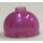LEGO Transparent Dark Pink Opal Brick 2 x 2 Round with Dome Top (Safety Stud, Axle Holder) (3262 / 30367)