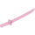 LEGO Transparent Dark Pink Sword with Square Guard and Capped Pommel (Shamshir) (21459)