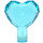 LEGO Transparent Light Blue Heart with Bar (15745 / 28682)