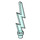 LEGO Transparent Light Blue Lightning Bolt (Single) (27256)