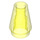 LEGO Transparent Neon Green Cone 1 x 1 with Top Groove (28701 / 59900)
