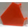 LEGO Transparent Neon Reddish Orange Flag 5 x 6 Hexagonal with Thin Clips (51000)