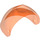 LEGO Transparent Neon Reddish Orange Large Helmet Visor with Trapezoid area on top (49480 / 89159)