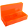 LEGO Transparent Neon Reddish Orange Panel 1 x 2 x 1 with Rounded Corners (4865 / 26169)