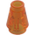 LEGO Transparent Orange Cone 1 x 1 with Top Groove (28701 / 59900)