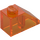 LEGO Transparent Orange Slope 1 x 2 (45°) (3040 / 6270)