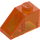 LEGO Transparent Orange Slope 1 x 2 (45°) (3040 / 6270)