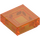 LEGO Transparent Orange Tile 1 x 1 with Groove (3070 / 30039)