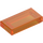 LEGO Transparent Orange Tile 1 x 2 with Groove (3069 / 30070)