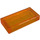 LEGO Transparent Orange Tile 1 x 2 with Groove (3069 / 30070)