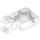LEGO Transparent Plate 1 x 1 with Horizontal Clip (Thick Open &#039;O&#039; Clip) (52738 / 61252)