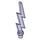 LEGO Transparent Purple Lightning Bolt (Single) (27256)