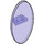 LEGO Transparent Purple Oval Shield (30947 / 92747)