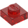 LEGO Transparent Red Plate 1 x 1 (3024 / 30008)